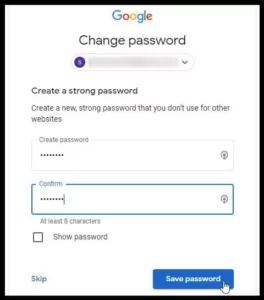 Gmail password recovery step 04