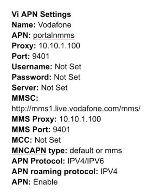 Vi APN Setting से मोबाइल नेटवर्क करें